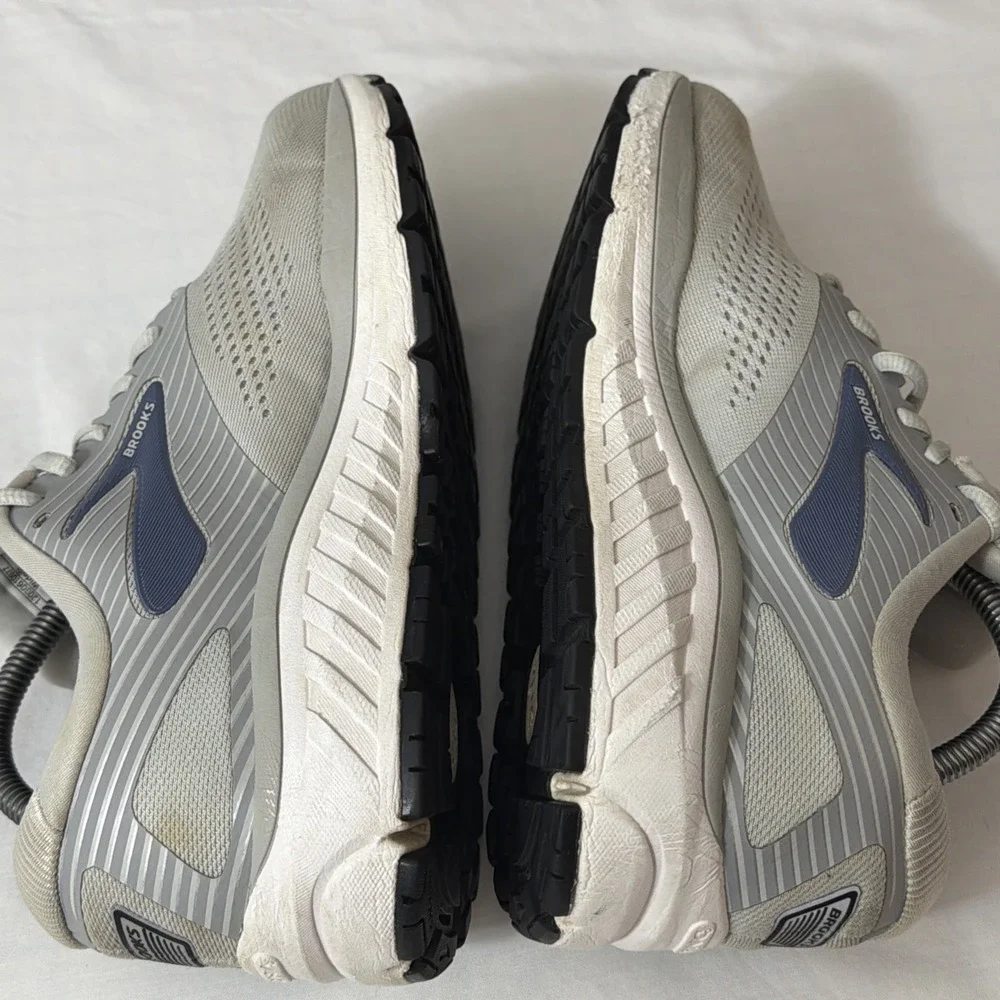 Brooks Addiction 14 1203061D077 Gray and Blue Running Sneakers Women's 10 D Wide